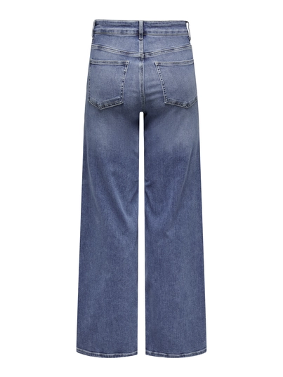 Only - Jeans - Stonewashed Denim - Onlmadison Blush Hw Wide Dnm - 15282980