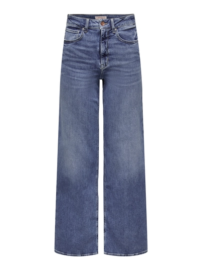 Only - Jeans - Stonewashed Denim - Onlmadison Blush Hw Wide Dnm - 15282980
