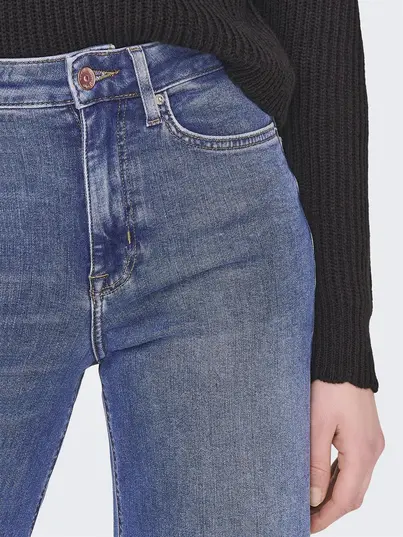 Only - Jeans - Stonewashed Denim - Onlmadison Blush Hw Wide Dnm - 15282980