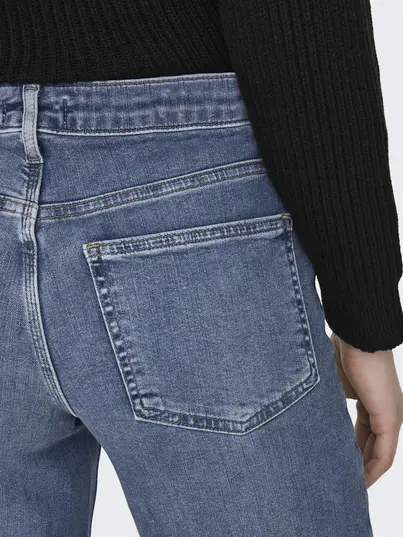 Only - Jeans - Stonewashed Denim - Onlmadison Blush Hw Wide Dnm - 15282980