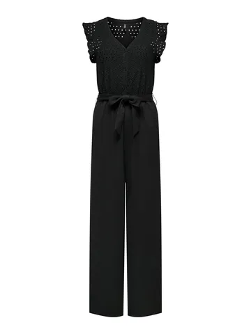 Only - Jumpsuit - Zwart - Onlelisa S/L V-Neck Jumpsuit J - 15320004
