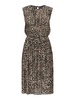 Only - Jurk - Dierenprint - Onlelema S/L Plisse Dress Box - 15201887