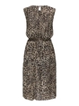 Only - Jurk - Dierenprint - Onlelema S/L Plisse Dress Box - 15201887