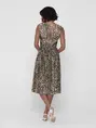 Only - Jurk - Dierenprint - Onlelema S/L Plisse Dress Box - 15201887