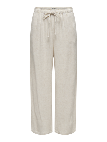 Only - Katoenen broek - Groen - Onlsiesta Mw Pull-Up Linen Bl - 15322263