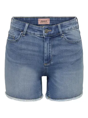 Only - Korte broek - Blauw - Onlblush Mid Sk Dnm Shorts - 15196303