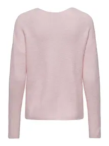 Only - Onlcamilla V-Neck L/S Pull - Trui met V-hals - Roze - 15204588