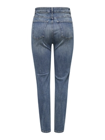 Only - Onlemily Rhinestone Hw Str Ank - 5-pocket jeans - Vintage - 15334880