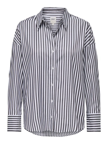 Only - Onloregon Solo Shirt Wvn - Blouse lange mouw - Antraciet - 15314330