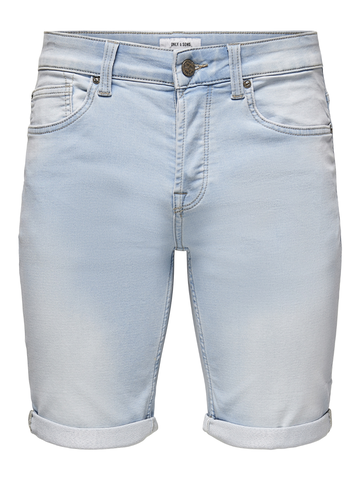 Only&Sons - Korte broek denim - Gebleekte denim - Onsply Lb Jog 8587 Pim Dnm Sho - 22018587