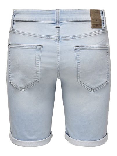 Only&Sons - Korte broek denim - Gebleekte denim - Onsply Lb Jog 8587 Pim Dnm Sho - 22018587