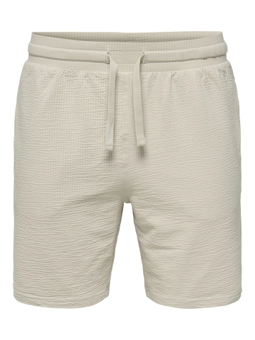 Only&Sons - Korte broek katoen - Beige - Onskian Life Reg Seersucker Sh - 22029752
