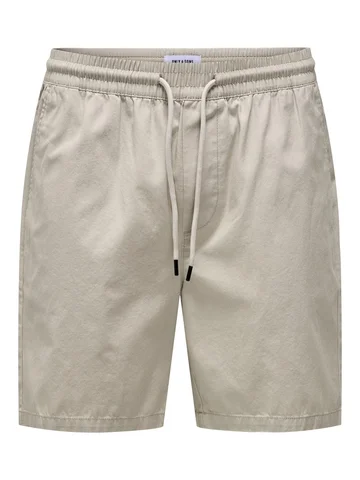 Only&Sons - Korte broek katoen - Beige - Onstel Life 0119 Shorts - 22027949