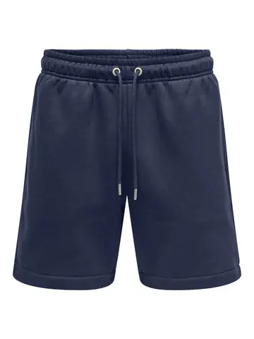 Only&Sons - Korte broek katoen - Marineblauw - Onsdawson Reg Sweat Shorts - 22033198