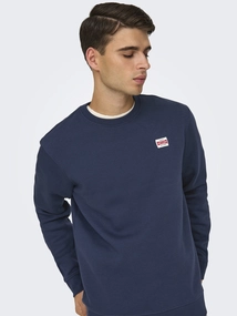 Only&Sons - Onsdawson Reg Crew Vd - Katoenen sweater lange mouw - Blauw - 22033193