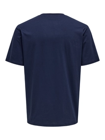 Only&Sons - Onsdawson Reg Ss Tee Vd - T-shirt korte mouw - Blauw - 22033190