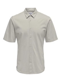 Only&Sons - Onsrobin But Under Ss Stretch - Shirt korte mouw - Middengrijs - 22031992