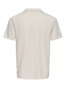 Only&Sons - Overhemd korte mouw - Ecru - Onscaspian Reg Ss Resort Shirt - 22035270