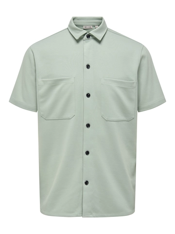 Only&Sons - Overhemd korte mouw - Groen - Onsnewkodyl Reg Ss Shirt - 22033721