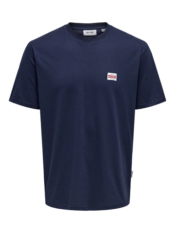 Only&Sons - T-shirt korte mouw - Blauw - Onsdawson Reg Ss Tee Vd - 22033190