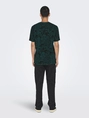 Only&Sons - T-shirt korte mouw - Donkerblauw - Onsperry Flower Life Aop Reg S - 22034323