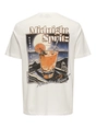 Only&Sons - T-shirt korte mouw - Ecru - Onschris Life Reg Ss Tee - 22034333
