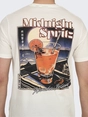 Only&Sons - T-shirt korte mouw - Ecru - Onschris Life Reg Ss Tee - 22034333