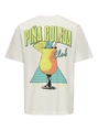 Only&Sons - T-shirt korte mouw - Ecru - Onsfred Cabana Rlx Ss Tee - 22034317