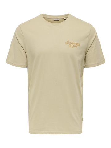 Only&Sons - T-shirt korte mouw - Lichtgroen - Onsmanuel Casa Life Reg Ss Des - 22035268