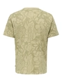 Only&Sons - T-shirt korte mouw - Lichtgroen - Onsperry Flower Life Aop Reg S - 22034323