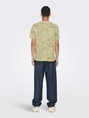 Only&Sons - T-shirt korte mouw - Lichtgroen - Onsperry Flower Life Aop Reg S - 22034323