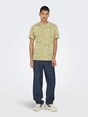 Only&Sons - T-shirt korte mouw - Lichtgroen - Onsperry Flower Life Aop Reg S - 22034323