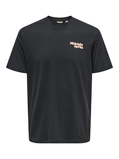 Only&Sons - T-shirt korte mouw - Zwart - Onschris Life Reg Ss Tee - 22034333