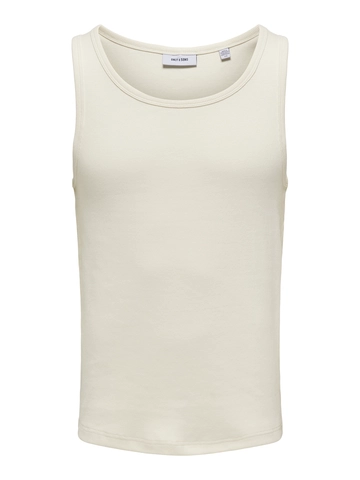 Only&Sons - Tanktop - Ecru - Onstanner Tank Top Av - 22030217