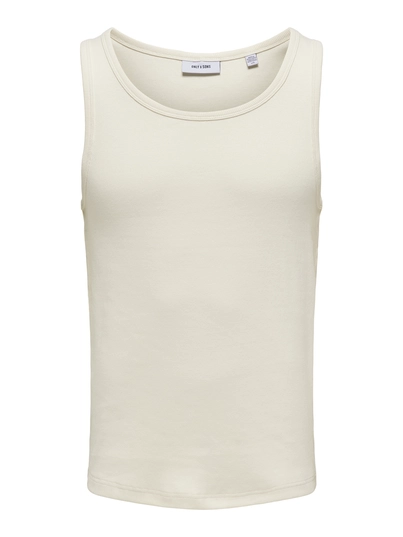 Only&Sons - Tanktop - Ecru - Onstanner Tank Top Av - 22030217