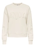 Only - Sweater - Ecru - Onlpam L/S O-Neck Box Cc Swt - 1,54E+07