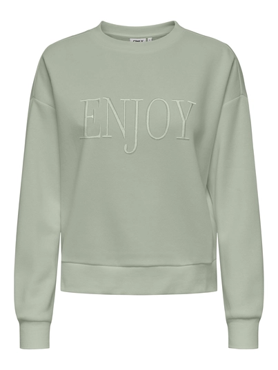 Only - Sweater - Groen - Onlpam L/S O-Neck Box Cc Swt - 15352885