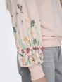 Only - Sweater - Paars - Onlbrooke L/S O-Neck Flower - 15216364