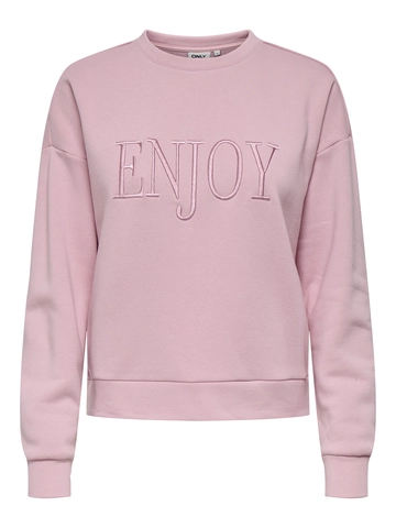 Only - Sweater - Roze - Onlpam L/S O-Neck Box Cc Swt - 15352885