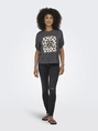 Only - T-shirt korte mouw - Antraciet - Onlfree Life S/S Create Top Bo - 15349921