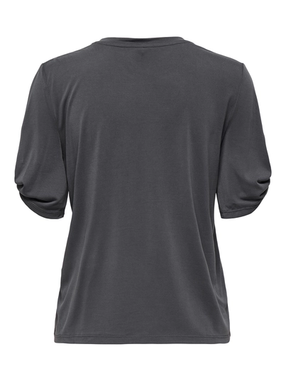 Only - T-shirt korte mouw - Antraciet - Onlfree Life S/S Create Top Bo - 15349921