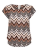 Only - T-shirt korte mouw - Assorti - Onlvic S/S Aop Top Noos Wvn - 15161116