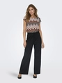 Only - T-shirt korte mouw - Assorti - Onlvic S/S Aop Top Noos Wvn - 15161116