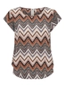 Only - T-shirt korte mouw - Assorti - Onlvic S/S Aop Top Noos Wvn - 15161116