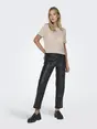 Only - T-shirt korte mouw - Beige - Onlsunny S/S Pullover Knt - 15254282