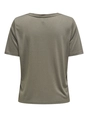 Only - T-shirt korte mouw - Donkergroen - Onlelise S/S V-Neck Top Jrs No - 15257390