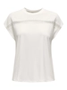 Only - T-shirt korte mouw - Ecru - Onlfree Life Batsleeve O-Neck - 15350108