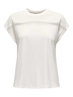 Only - T-shirt korte mouw - Ecru - Onlfree Life Batsleeve O-Neck - 15350108