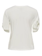 Only - T-shirt korte mouw - Ecru - Onlfree Life S/S Create Top Bo - 15349921