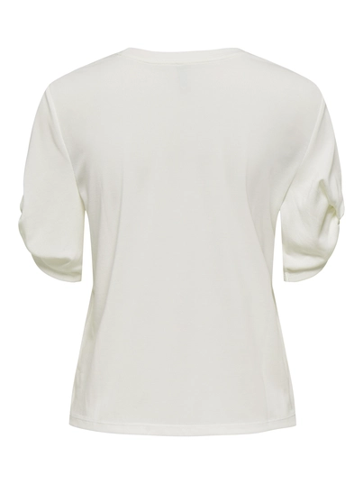 Only - T-shirt korte mouw - Ecru - Onlfree Life S/S Create Top Bo - 15349921